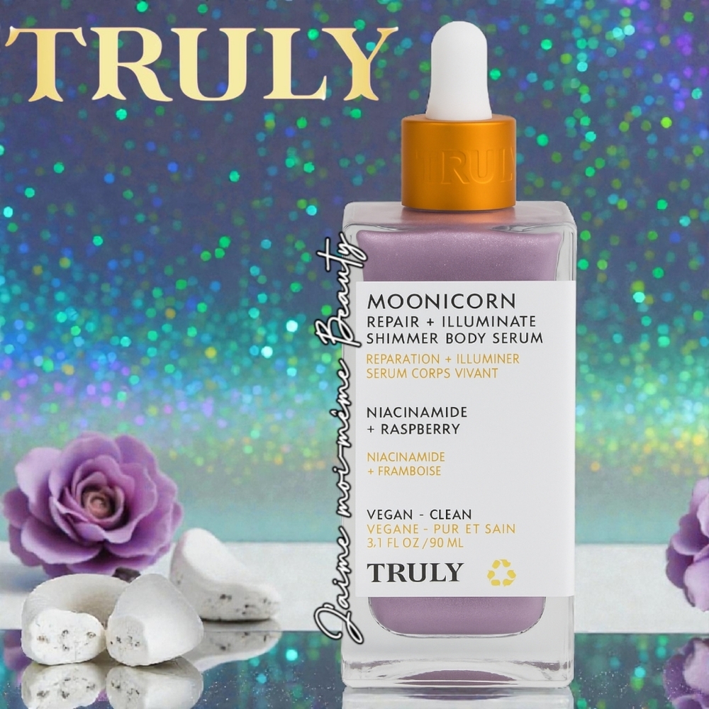 TRULY REPAIR & ILLUMINATE Moonicorn Shimmer Body Serum Raspberry & Niacinamide
